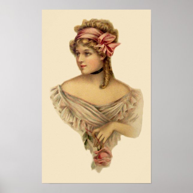 Poster Cartaz de Mulher Vitoriana (Frente)