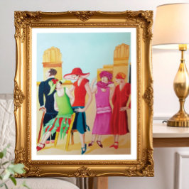 Poster Cartaz de Mulheres Art Déco