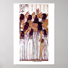 Poster Cartaz de Mulheres Egípcias Chorosas