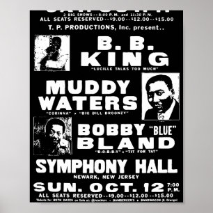 Poster Cartaz de Música Blues