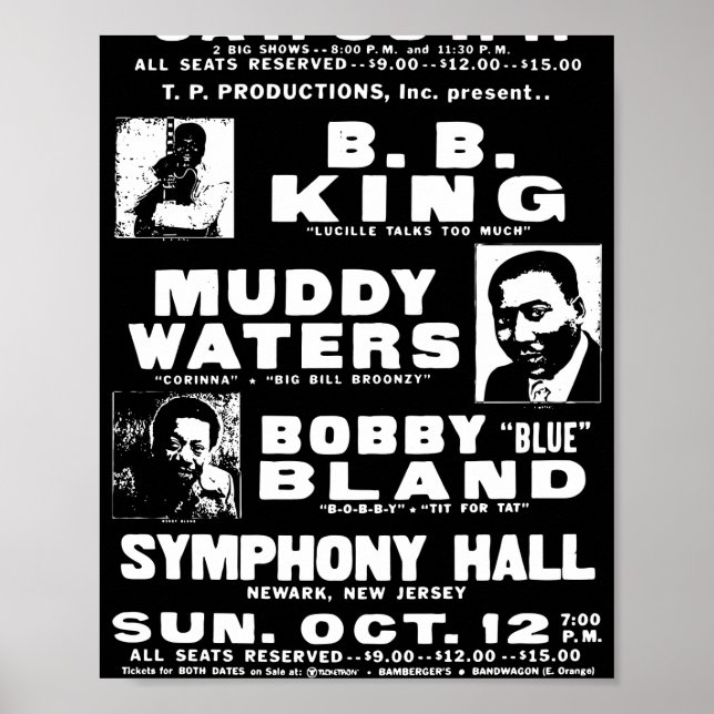 Poster Cartaz de Música Blues (Frente)