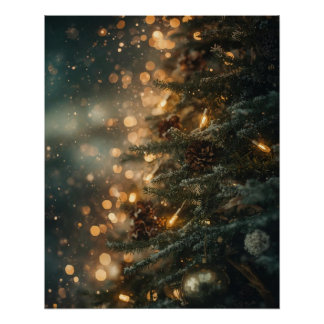 Pôster Cartaz de Natal Antigo ‘Paz na Terra’