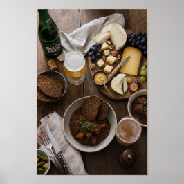 Poster Cartaz de Natureza-Morta de Cerveja ao Estilo Gant