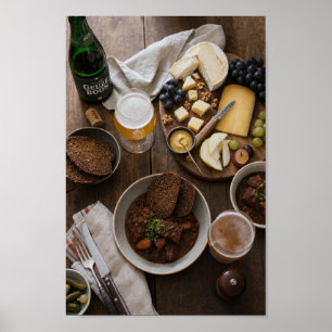 Poster Cartaz de Natureza-Morta de Cerveja ao Estilo Gant