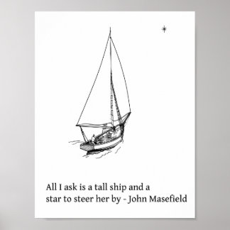 Poster Cartaz de Navio Alto