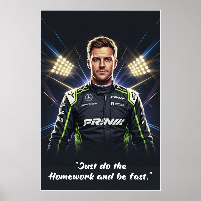 Poster Cartaz de Nico Hülkenberg (Frente)