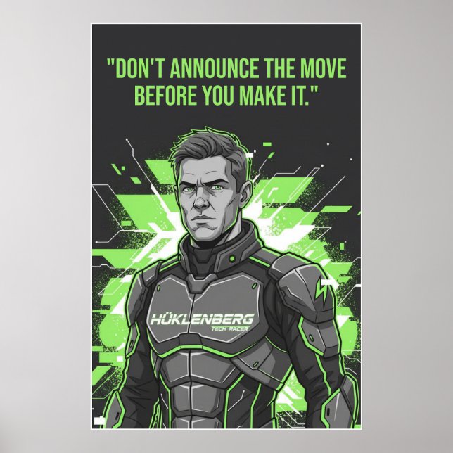 Poster Cartaz de Nico Hülkenberg Racing Vector (Frente)