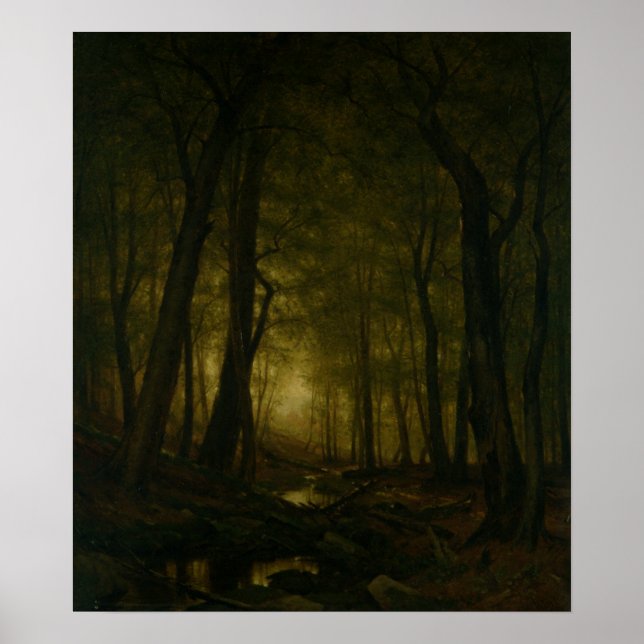 Poster Cartaz de Noite no Bosque (1876) (Frente)