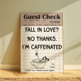 Poster Cartaz de Nota de Café Engraçado
