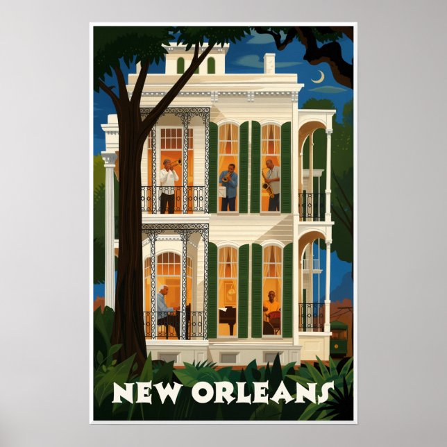 Poster cartaz de Nova Orleans (Frente)