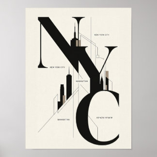 Poster Cartaz de NYC