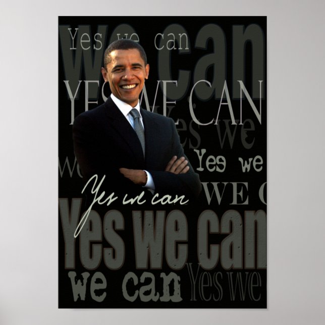 Poster cartaz de Obama (Frente)