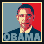 POSTER CARTAZ DE OBAMA EM POP ART<br><div class="desc">Retrato de Barack Obama como presidente eleito com efeito de poster em estilo pop com seu nome em negrito sob seu retrato. Barack Hussein Obama II é um político americano que serviu como o 44º presidente dos Estados Unidos de 2009 a 2017.</div>