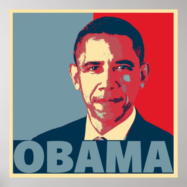 POSTER CARTAZ DE OBAMA EM POP ART (Frente)