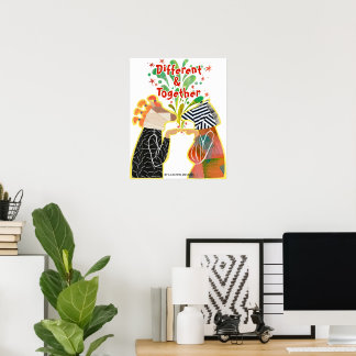 Poster Cartaz de Orgulho Diferente & Juntos – Arte de Uni
