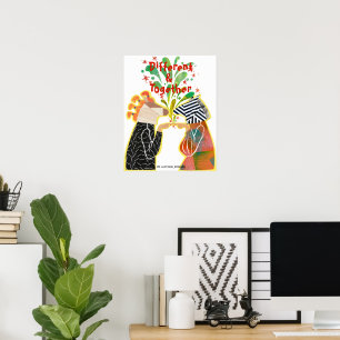 Poster Cartaz de Orgulho Diferente & Juntos – Arte de Uni
