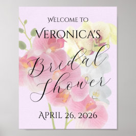 Poster Cartaz de Orquídea Pastel