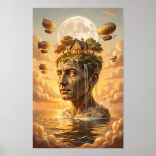 Poster Cartaz de Paisagem Mental ao Luar de Maravilha Flu