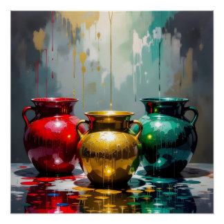 Pôster Cartaz de papel de arte contemporâneo (semi-brilho