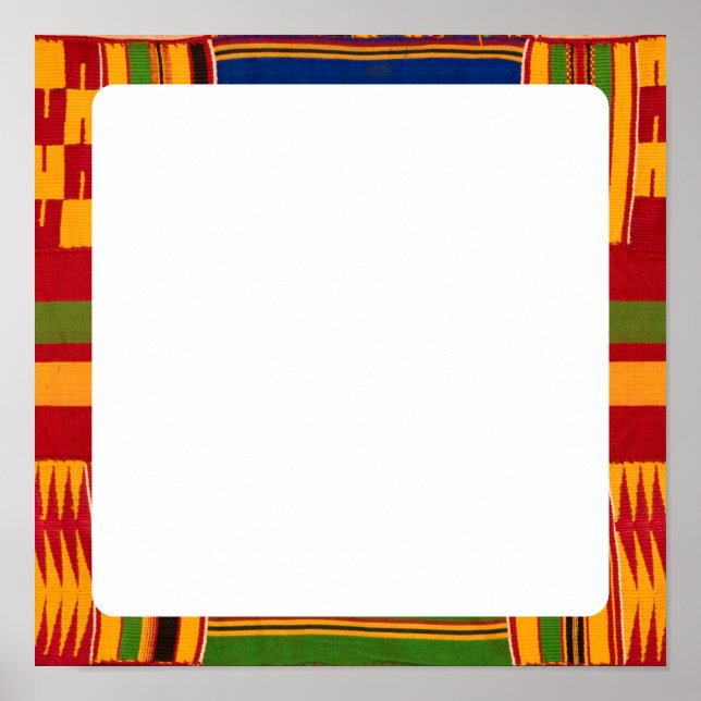 Poster Cartaz de Papel de Padrão Africano (Frente)