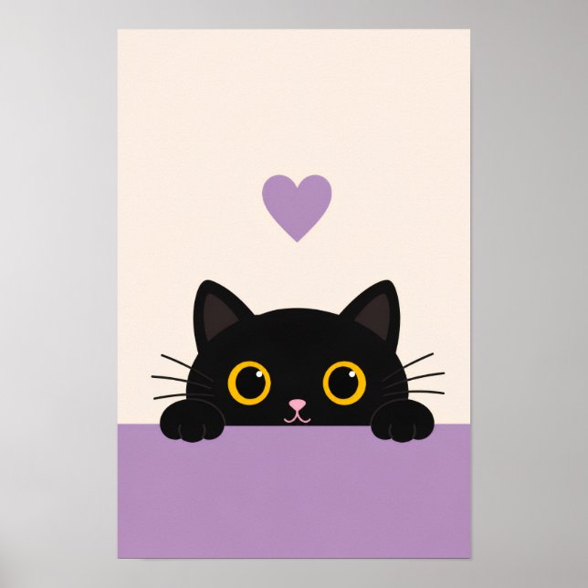 Poster Cartaz de Parede do Café de Gatos (Frente)