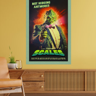 Poster Cartaz de Parede Inspirado em Filme Retro de Ficçã
