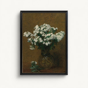 Poster Cartaz de Parede Vaso Floral Branco Antigo
