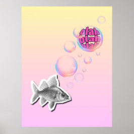 Poster Cartaz de Peixe Atitude