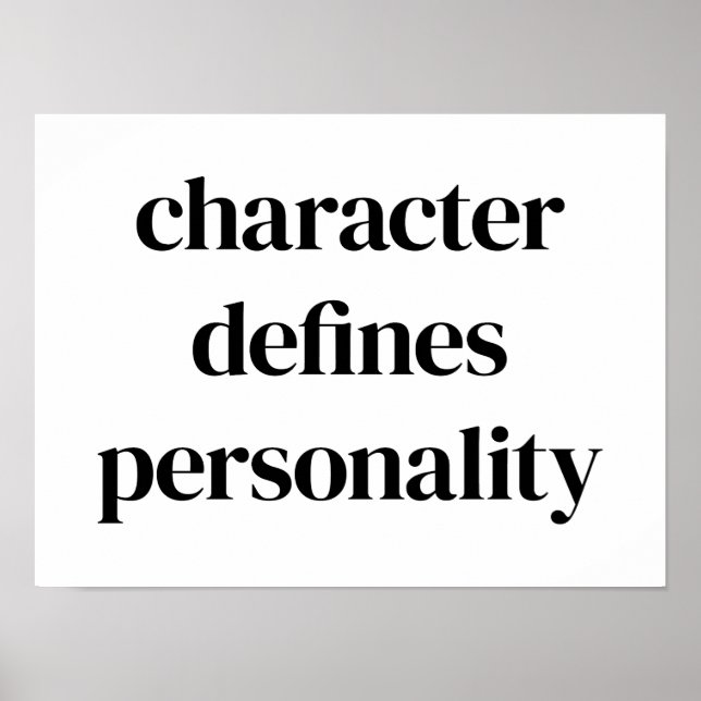 Poster Cartaz de Personagem (Frente)