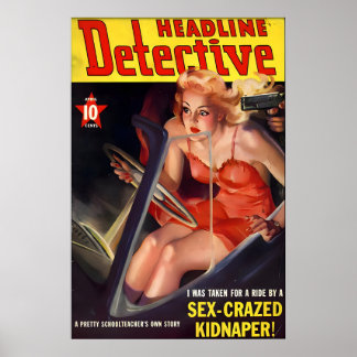 Poster Cartaz de Pin Up Girl dos Anos 40 & Tela Eu Fui