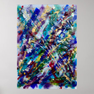 Poster Cartaz de Pintura Abstrata de Tom Precioso