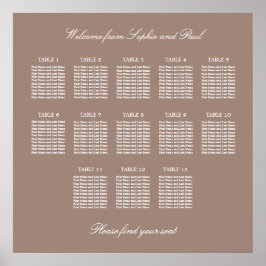 Poster Cartaz de Plano de Assentamento de Casamento da Me