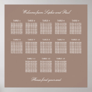 Poster Cartaz de Plano de Assentamento de Casamento da Me