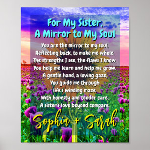 Poster Cartaz de Poema da Irmã de Coração (Um Presente Es