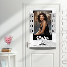Cartaz de Porta de Desfile Mármore Brilho Glam Des