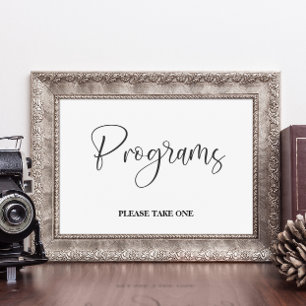 Poster Cartaz de programa de casamento