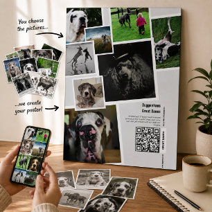 Poster Cartaz de Promoção de Canil de Great Dane Enorme