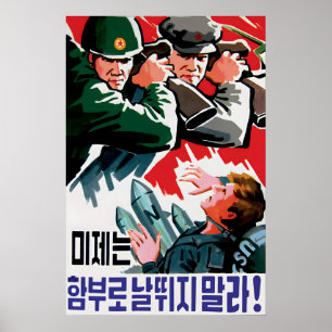 Poster Cartaz de Propaganda China & Coreia do Norte. Irma