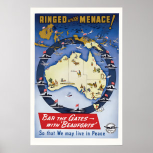 Poster Cartaz de Propaganda da Segunda Guerra Mundial Cer