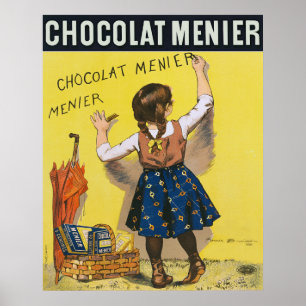 Poster Cartaz de propaganda de doces francês de 1893