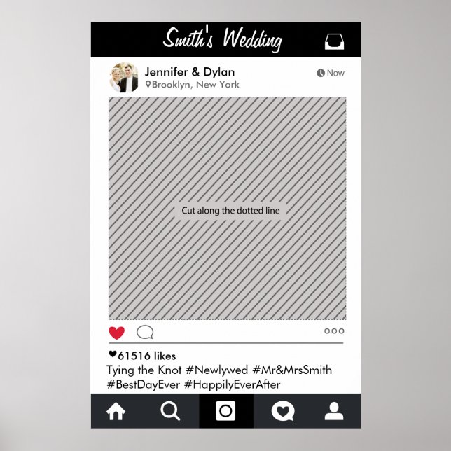 Poster Cartaz de Propaganda de Fotografia em Frame para F (Frente)