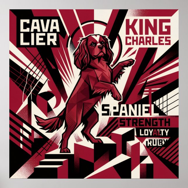 Poster Cartaz de Propaganda do Cavalier King Charles Span (Frente)