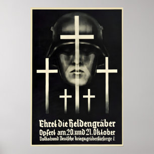 Poster Cartaz de Propaganda Imperial Alemã da Primeira Gu