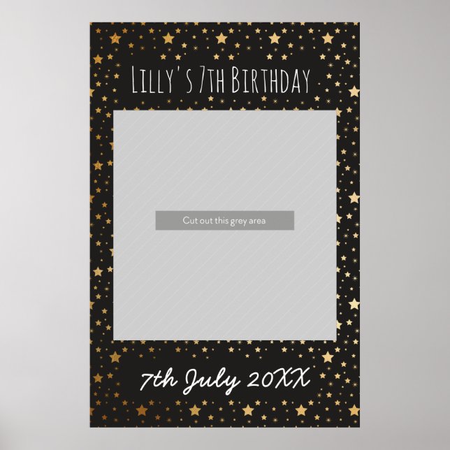 Poster Cartaz de Propaganda para Cabine de Fotos Mágicas (Frente)