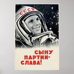 Poster Cartaz de Propaganda Soviética - Viva o filho do