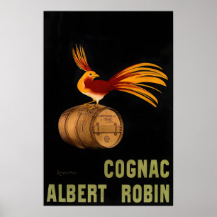 Poster Cartaz de propaganda vintage Cognac Albert Robin p