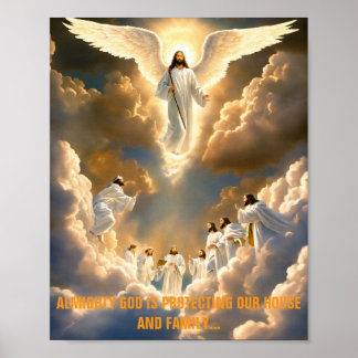 Poster Cartaz de Proteção Divina – Com o Poder de Deus