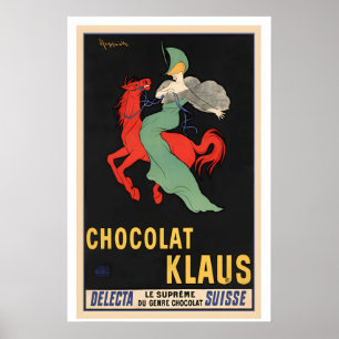 Poster Cartaz de publicidade de Chocolate Klaus por Leone