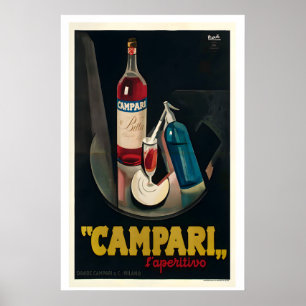 Poster Cartaz de Publicidade Vintage Campari
