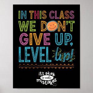 POSTER CARTAZ DE QUADRA DE AULA NÍVEL SUPERIOR
